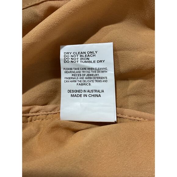 Elliatt 'Rosalind' Beige Polyamide Dress Size L - Picture 6 of 6